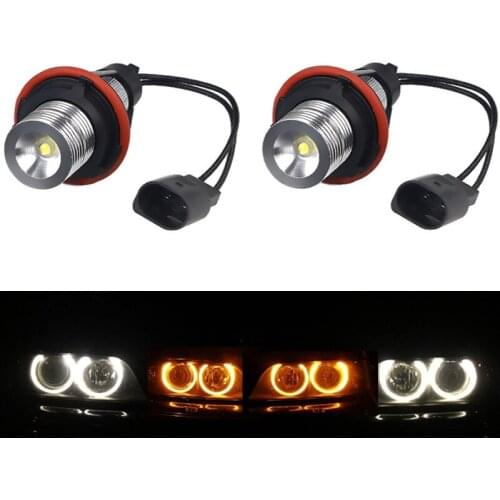 2Pcs 5W LED Angel Eyes For BMW CANBUS 12V Car Marker Angel Eyes Light Angel Eyes Halo light for BMW 1series 5 series 6 series