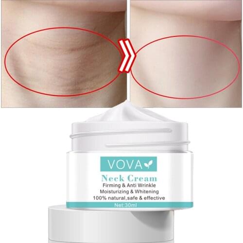 VOVA Firming and Anti Wrinkle Neck Cream Neck Line Erasing Cream Wrinkle Smooth Skin Anti Aging Whitening Cream 30Ml