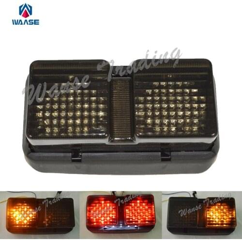 Waase Taillight Tail Brake Turn Signals Integrated Led Light Lamp Smoke For 2000 2001 2002 2003 2004-2006 HONDA RVT1000R RC51