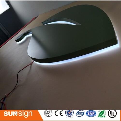 Factory Outlet outdoor advertising backlit Stainless steel led letter signs