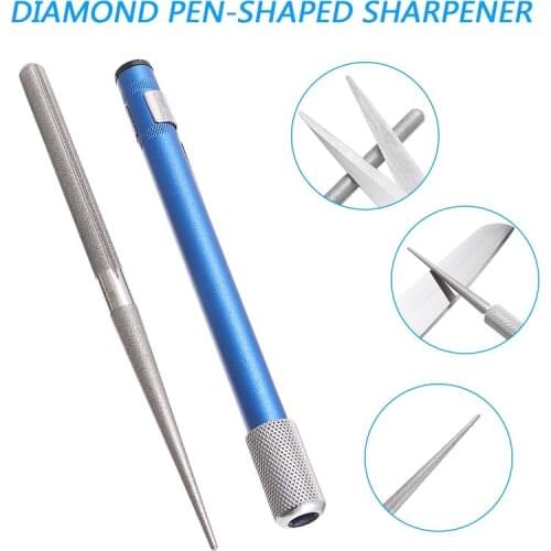 1Pcs Diamond Blade Sharpener Pen-file Saw Fishing Hook Tool Sharpener Pen Kitchen Knife Sharpening Polishing Tool
