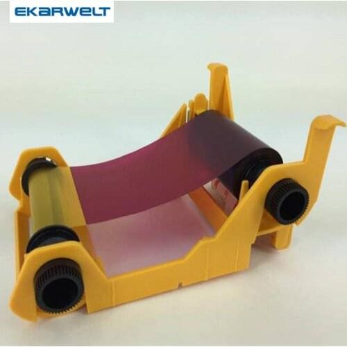 10pcs/lot compatible 800011-140 YMCKO Ribbon 100prints for zebra ZXP Series 1