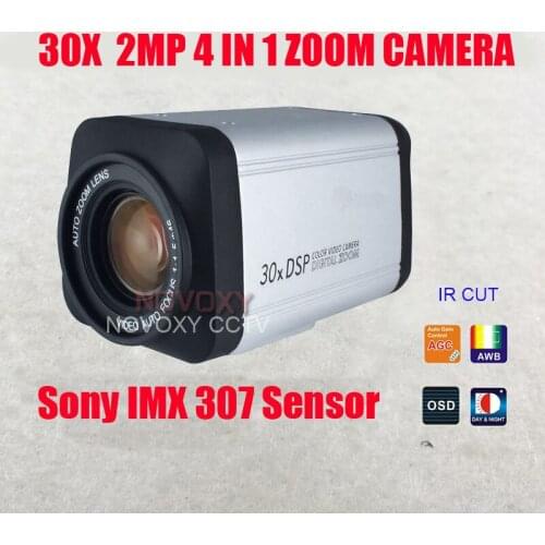 1080p HD 30x Zoom Camera 4in 1 AHD TVI CVI CVBS 1.3mp 2mp 18x Optical 5-90mm Varifocal Lens IR CUT HLC CCTV Security Cam