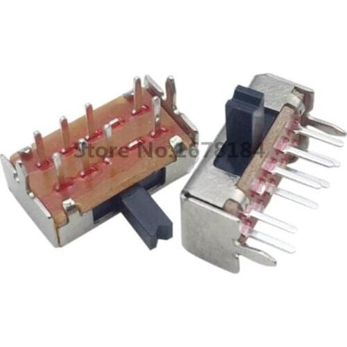 20Pcs SK23D07 8 Pin PCB SK23D07 3 Position 2P3T DP3T Miniature Slide Switch Side Knob SK23D07VG4 Handle high 4mm