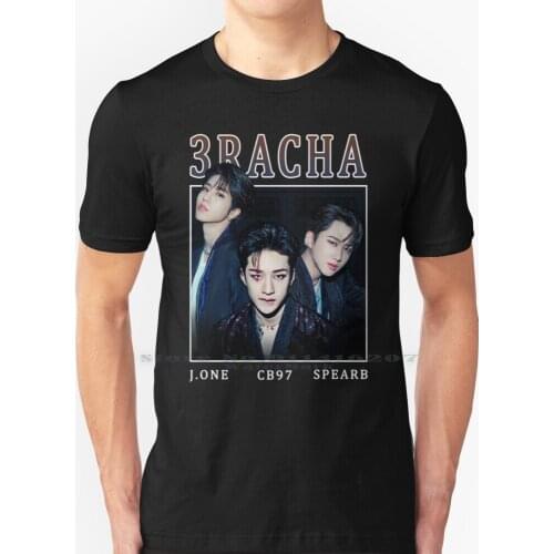 3racha Stray Kids Vintage Retro Kpop Band Style 90s T Shirt 100% Pure Cotton Stray Kids Skz Straykids Stay All In Kpop Jisung