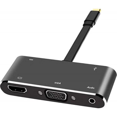 4k*2k USB3.1Type-C to HDMI VGA with audio power supply HD conversion line