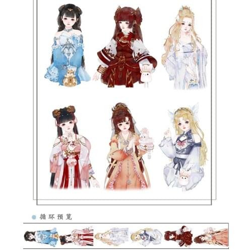 5cmx5M Cute Girl Washi Tape 2021