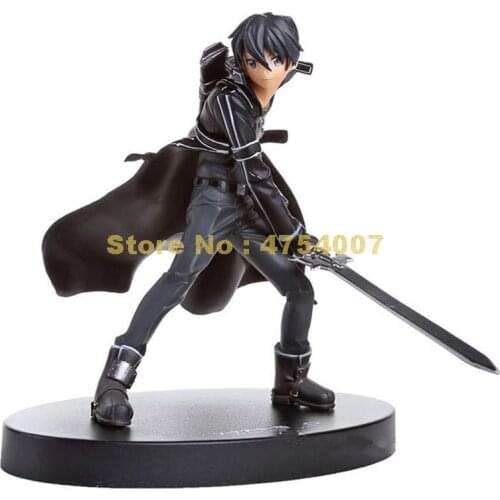 Anime sword art online s.a.o kirito pvc action figure model collection 16cm Toy