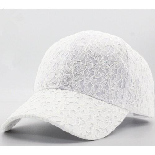 Dt80 Brand Summer Lace Hat Cotton Baseball Cap for Women Breathable Mesh Girls Snapback Hip Hop Fashion Female Caps Adjustable