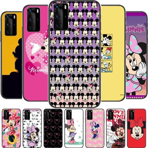 Minnie Mouse Photos Phone Case For Huawei P40 p30 P20 10 9 8 Lite E Pro Plus Black Etui Coque Painting Hoesjes comic fas