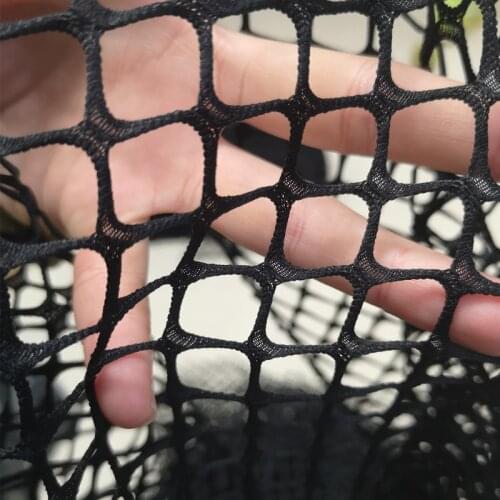 Black and White Elastic Net fabric 4 Way Stretch Spandex Mesh For Jeans Knit Lining Apparel Cloth BY Meter 50*170cm
