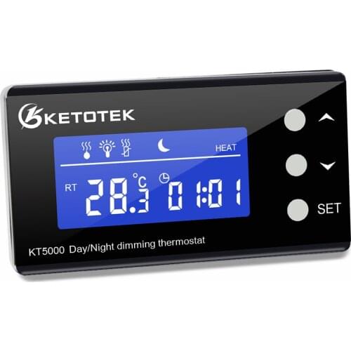 Digital Temperature Controller Timer Day Night Reptile Dimming Thermostat for Aquarium PID Control with EU plug