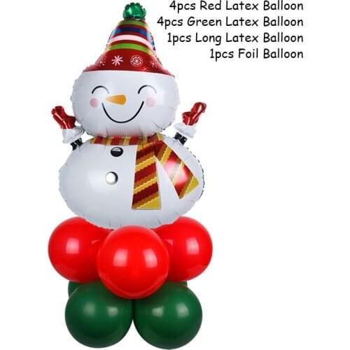 CYUAN 1set Merry Christmas Balloons Santa Clause Snowman Tree New Year Christmas Balloons Party Decoration Home Xmas Party 2020
