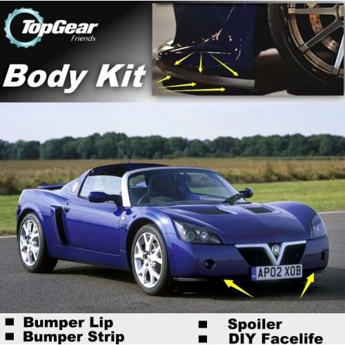 Bumper Lip Deflector Lips For Opel ECO Speedster For Vauxhall VX220 For Daewoo Speedster Front Spoiler Skirt / Body Kit Strip