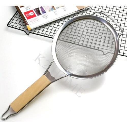 K2 HOME Stainless Steel Cooking Oil Colander Pro Kitchen Strainer Colander Two Size Food Filter Strainer For Option