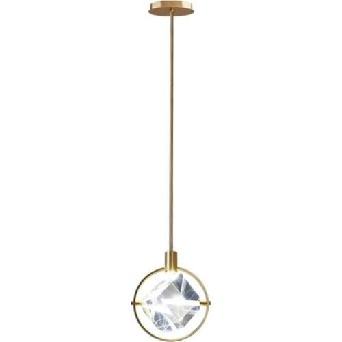 Crystal Pendant Light Bedside Bedroom Living Room Dining Room Single Bar Restaurant Canteen Pendant Lamp Luxury