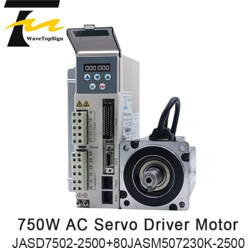 JMC JASD7502-2500 and 80JASM507230K-2500 AC Servo Motor Driver 750W 3000RPM 2.39N.M