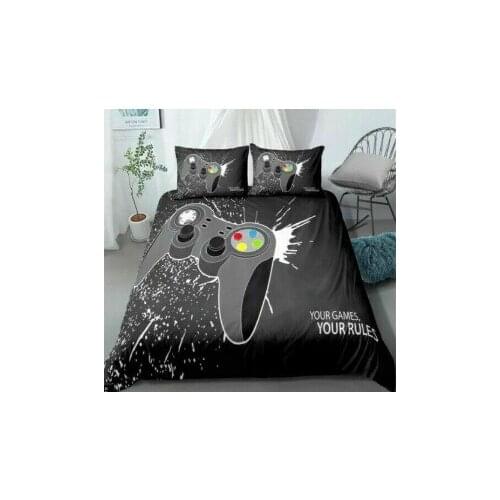 Fashion New Style Play Game Printed 3 PCE Bedding Sets 3D Digital Printing Quilt Cover and Pillowcase Bed Sheet Sets