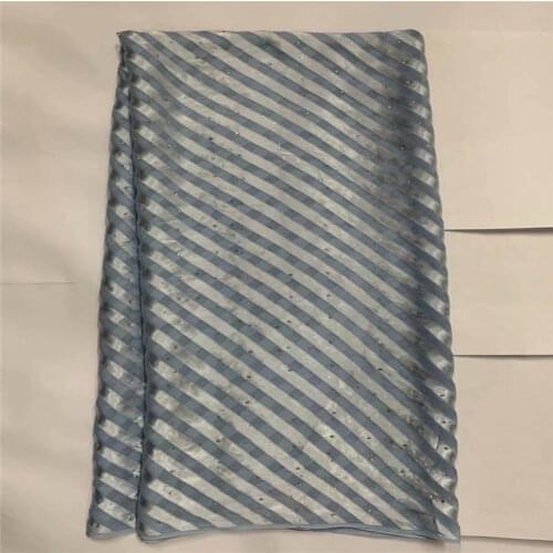 Fashion Design High quality African 100% Silk Chiffon Fabric Embroidered For Lady Dress Silk Fabric! LXF6132