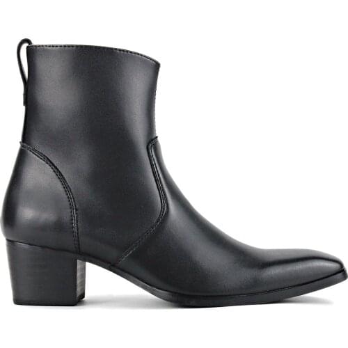 2020 spring/ Autumn Mens Boots Leather Boots Ankle Zipper-up Designer Boots Chelsea Boots Shoes footwear high heel boots