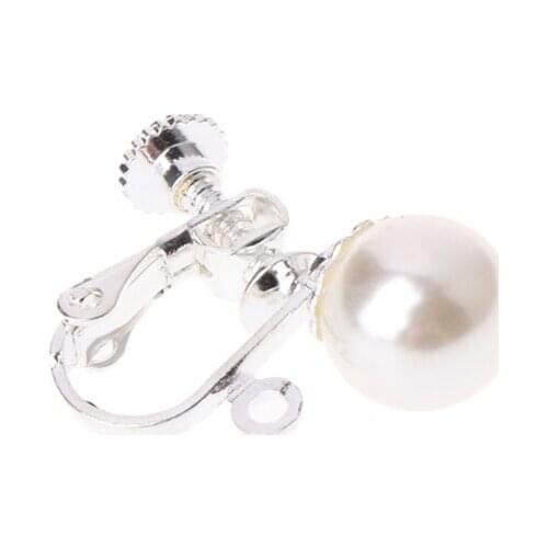 Ear Clips Earrings Pearl Ear Studs Jewelry Women No Piercing Painless Decoration