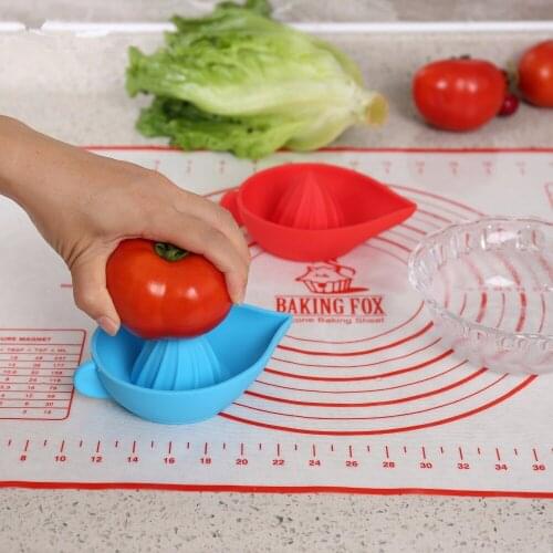 1PC Manual Juicer Orange Lemon Squeezers Fruit Citrus Lime Tomato Silicone Juice Maker Kitchen Accessories Cooking Tools LB 044