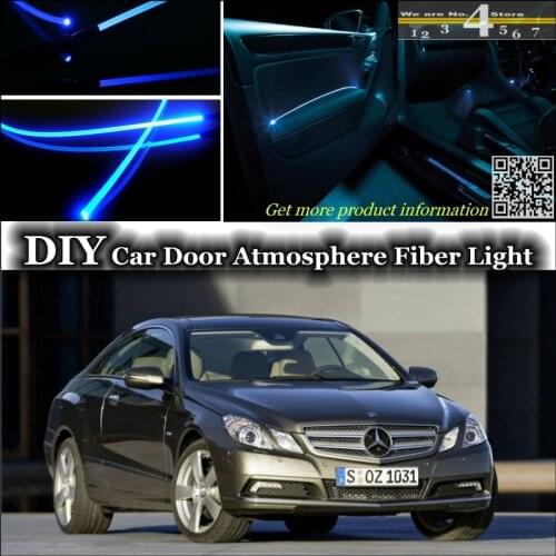 Interior Ambient Light Tuning Atmosphere Fiber Optic Band Lights For Mercedes Benz CLK MB C208 A208 C209 A209 C207 A207