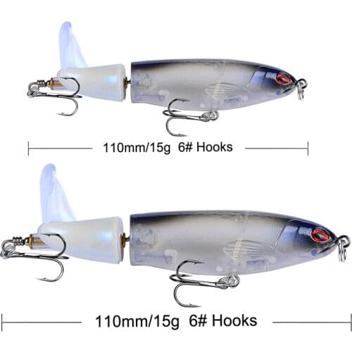 10g-37g Whopper Plopper Bait 10cm 13g Topwater Fishing Lure Set Floating Pencil Popper Hard Bait Wobbler Rotating Tail