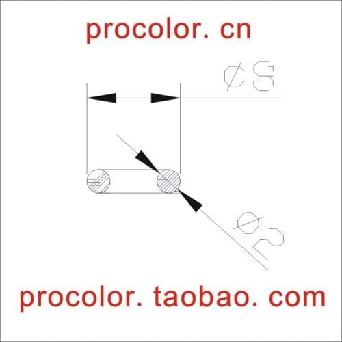 Factory Outlets o-shaped airproof Silicone ring wire grommet Produce all kinds of specification at all scales Size 8mm*C