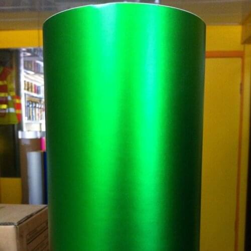 Green Matt Satin Chrome Vinyl Wrap Film Sticker Decal Bubble Free Car Wrapping Film