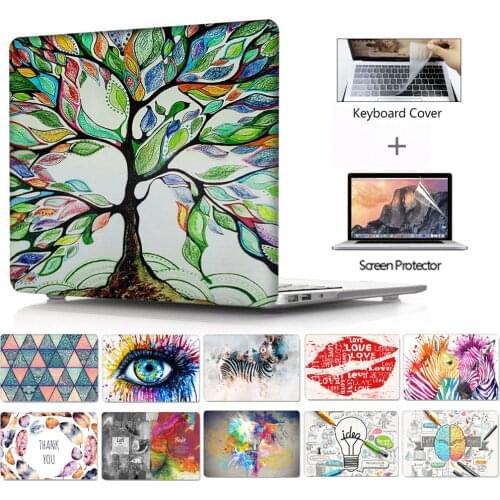 Printing Hard Case Shell Keyboard Cover Skin For Apple Macbook pro 13 15 Air 11 13 inch touch bar Retina 12 13 inch laptop case