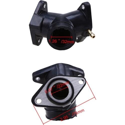 1 Pcs Black Motorcycle Intake Carburetor Adapter Interface Connector Glue Adapter For Yamaha XV250 XV125 Virago XVS125 XVS240