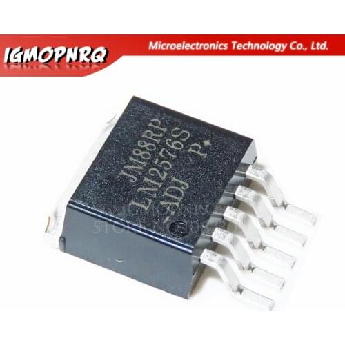 10pcs LM2576S-ADJ LM2576 LM2576S Voltage Regulators - Switng Regulators 3A EP-DOWN VLTG REG TO-263-5