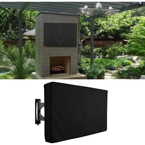 40-42Inch Outdoor TV Cover With Bottom Cover Quality Weatherproof Dustproof Material Protect LCD LED Television Outdoor TV Cover