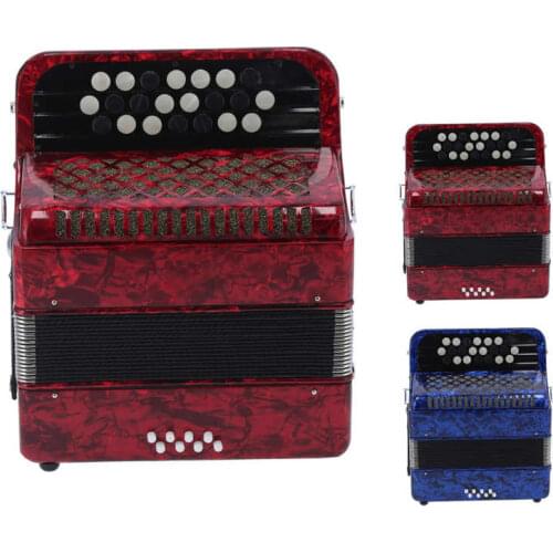 Accordion Music Instrument for Children Kids Accordian 22 Key 8 Bass Professional Button Reed Instrument for Beginner with