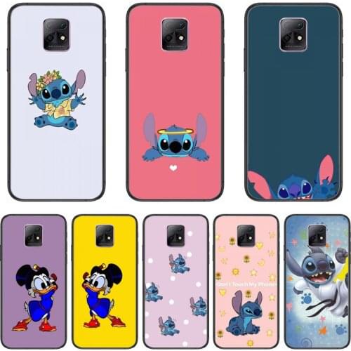 Phone Case Stitch Micky Mouse Duck Disney Phone Case For XiaoMi Redmi 10X 9 8 7 6 5 A Pro S2 K20 T 5G Y1 Anime Black Cover Sili