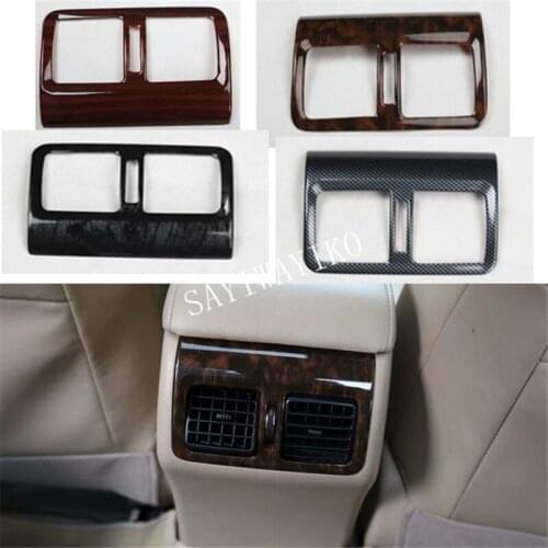 For Toyota Camry 2012-2017 ABS wooden grain Car Rear Console Air Conditioner Outlet Cover Trim Garnish Decorative