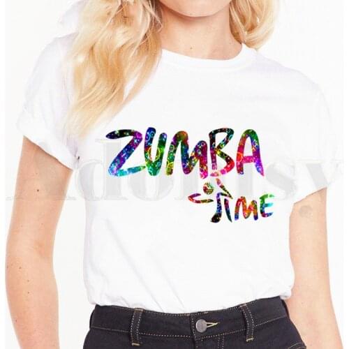 Womens T-shirt Love Zumba Dance Hip Hop Harajuk Graphic Fashion Short Sleeve Female Tops Tees Harajuku VintageT Shirts