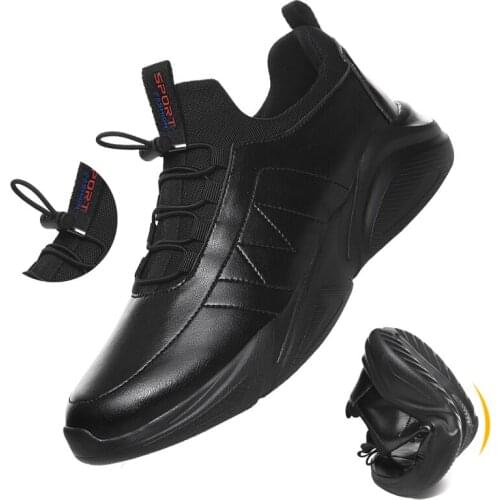 Flexible Leather Mens Casual Shoes Comfor Zapatos De Hombre Men Shoes 46 Walking Shoes Plus Size 48 Autumn Black Sneakers