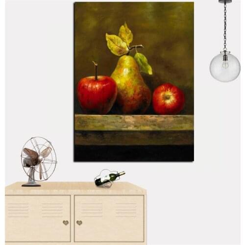 HD Print Abstract Still Life Oil Painting Artistic Table Fruits on Canvas Wall Art Pictures Poster Modern Kitchen Cuadros Decor