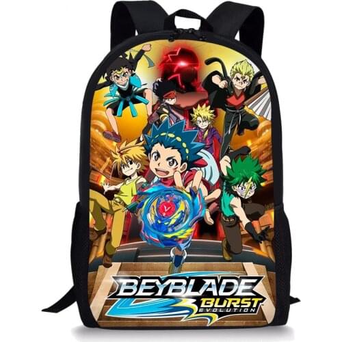 Cool School Bag Anime Beyblade Burst Elementary School Bags Backpack For Girls Kids Backpacks Boys Big Capacity Schoolbags