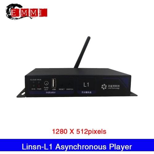 Linsn-L1 asynchronous playback box, with support for WIFI, LAN and U disk asynchronous playback, with 650,000 pixels