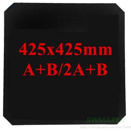 425x425mm Magnetic Adhesive Print Bed Tape Print Sticker Surface Flex Plate for DIY Wanhao Duplicator 9 D9/300/400 3D printer