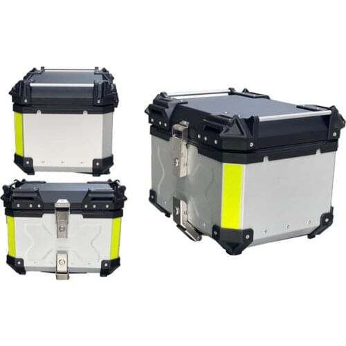 Modified motorcycle CNC aluminium alloy Rear topbox Trunk Storage Tool Box Top Case Tail Box Luggage for YAMAHA SUZUKI HONDA