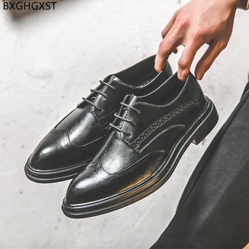 Black Dress Shoes Men Fashion Elegant Shoes for Men 2021 Luxury Designer Shoes Men High Quality Zapatos De Vestir De Los Hombres