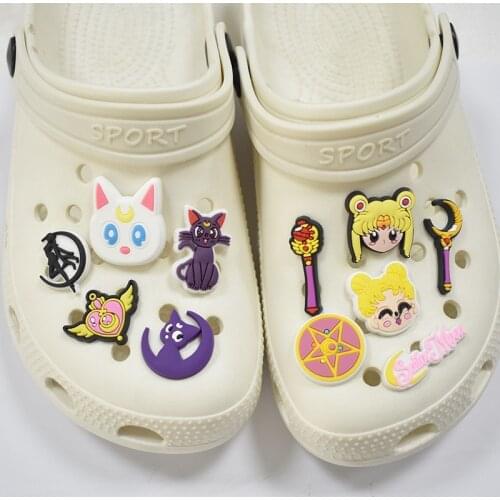 New Pretty Girl Warrior Shoe Ornament Shoe Buckle Accessories Cartoon Shoes Shoe Buckle Hole Shoes Upper Decoration Accessories