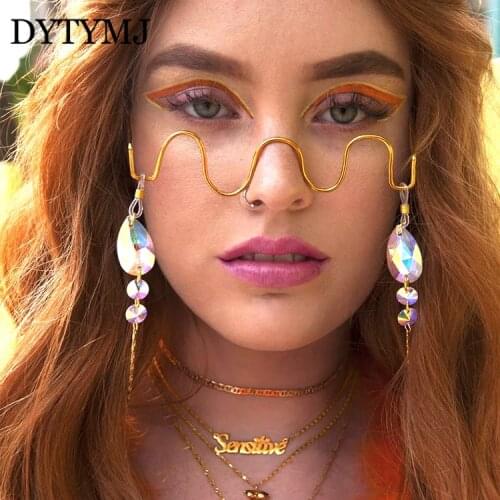DYTYMJ New Retro Glasses Frame Women 2020 Luxury Brand Eyewear Frame Women/Men Metal Eyeglasses for Women Vintage Oculos De Sol