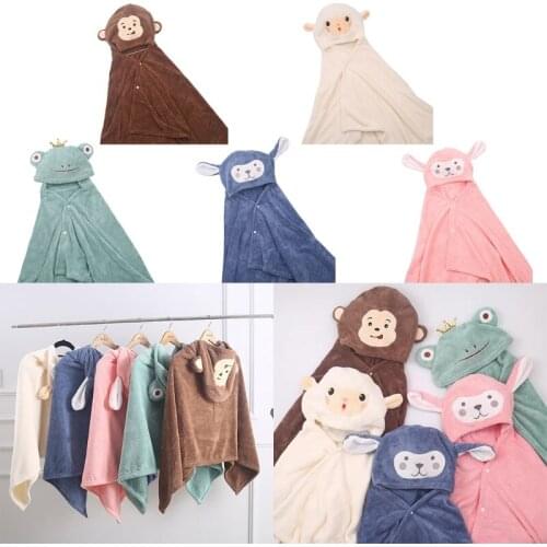 Toddler Baby Hooded Towels Newborn Kids Bathrobe Super Soft Bath Towel Blanket Warm Sleeping Swaddle Wrap for Infant Boy