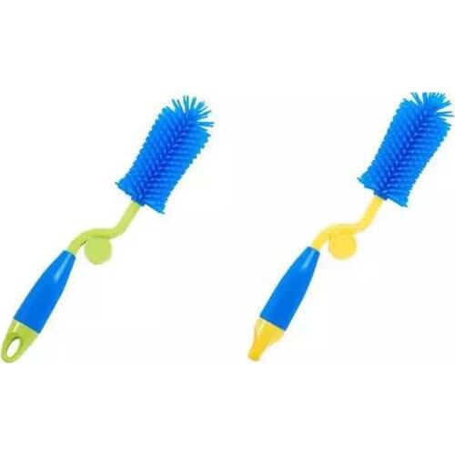Bottle brush Multi-function silicone bottle brush rotating handle bottle cleaning brush