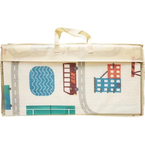 Handle bag for baby play mat 1 piece package of foldable mat,only bag